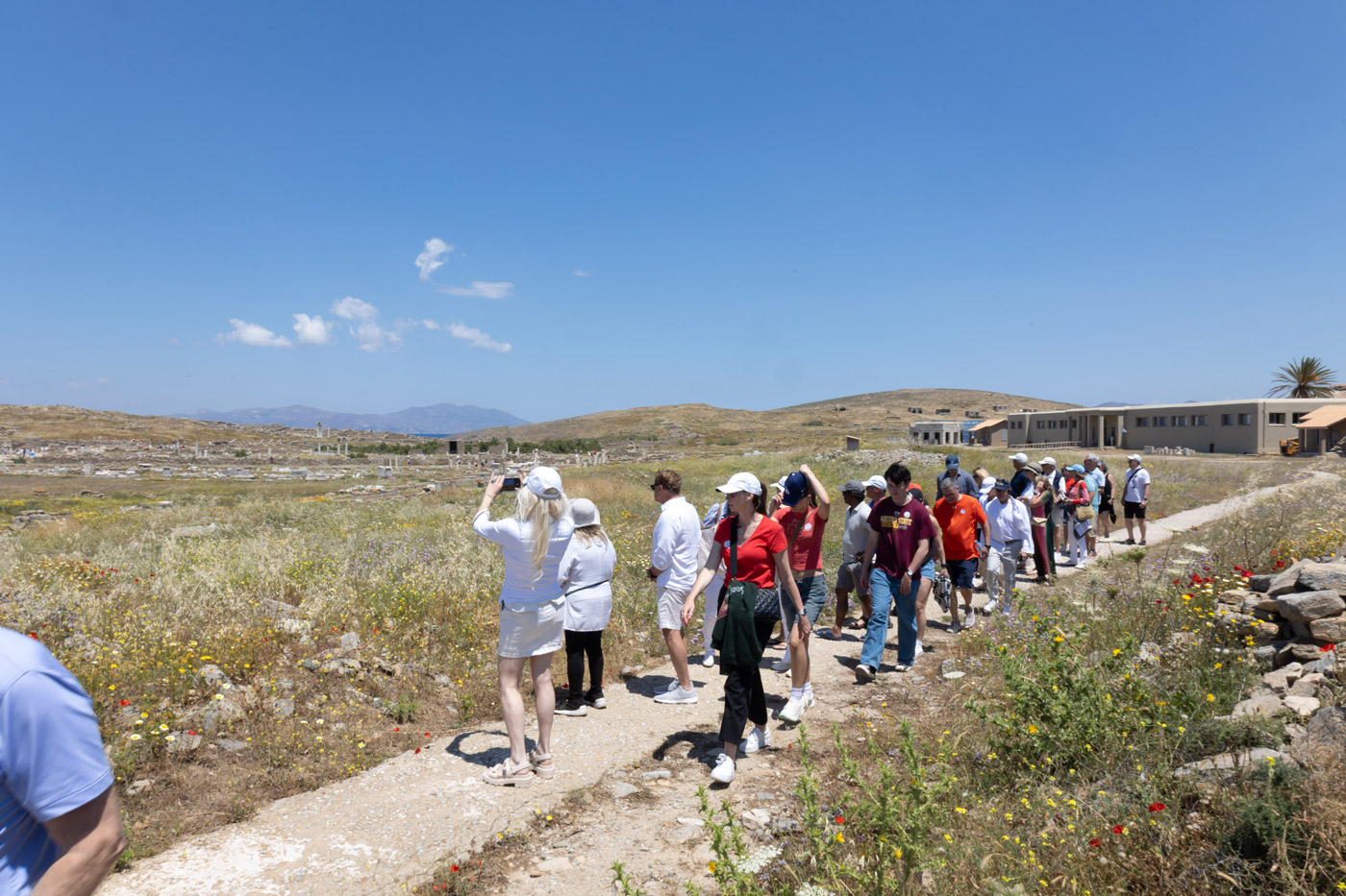 Incentive trip and team building tour in Greece — DMC agency organizing outdoor cultural experience for corporate event participants.