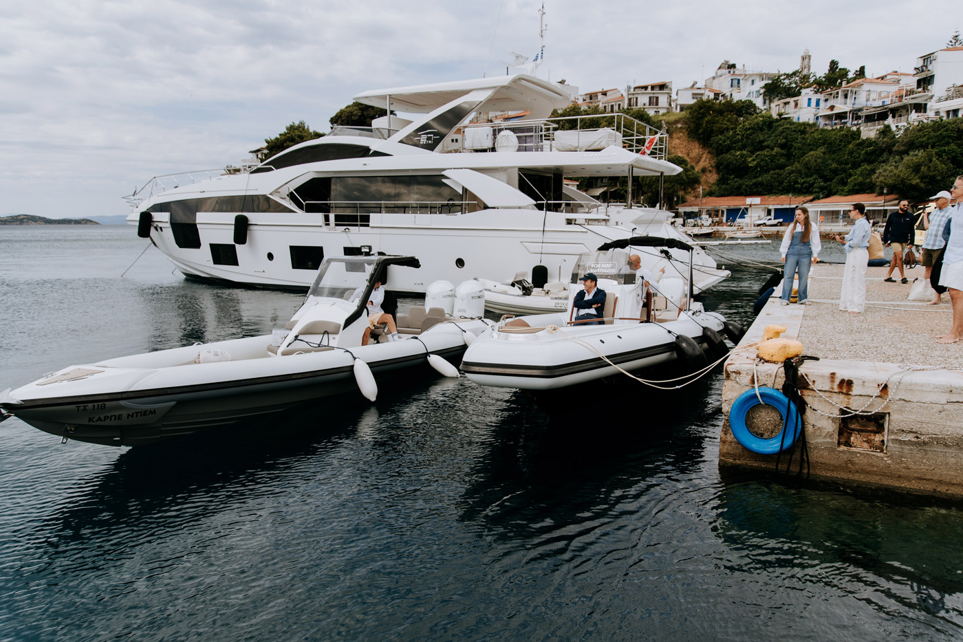 Luxury corporate incentive event in Greece — DMC agency organizing yacht trip and team building experience by the sea.