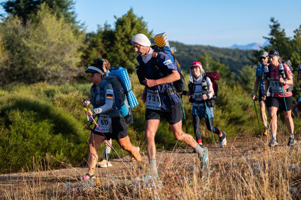 Racing the Planet Greece 2025 – group of runners during corporate team building and incentive tourism event in Greece by DMC agency Feelosophy.